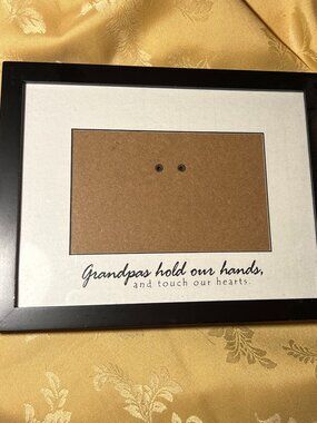 Black Tabletop Picture Frame - Grandpas Hold Our Hands and Touch Our Hearts